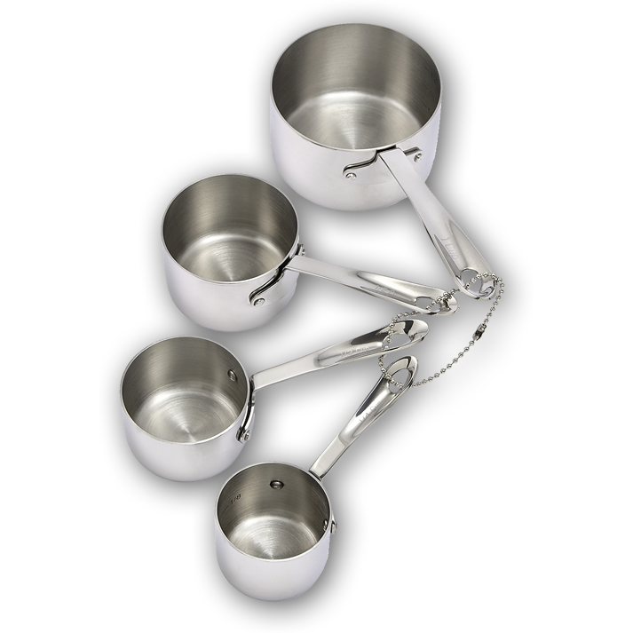4-Piece Stainless Measuring Cup Set