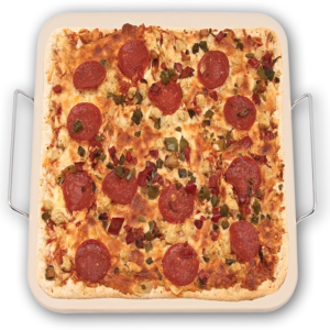 Rectangular Pizza Stone with Rack