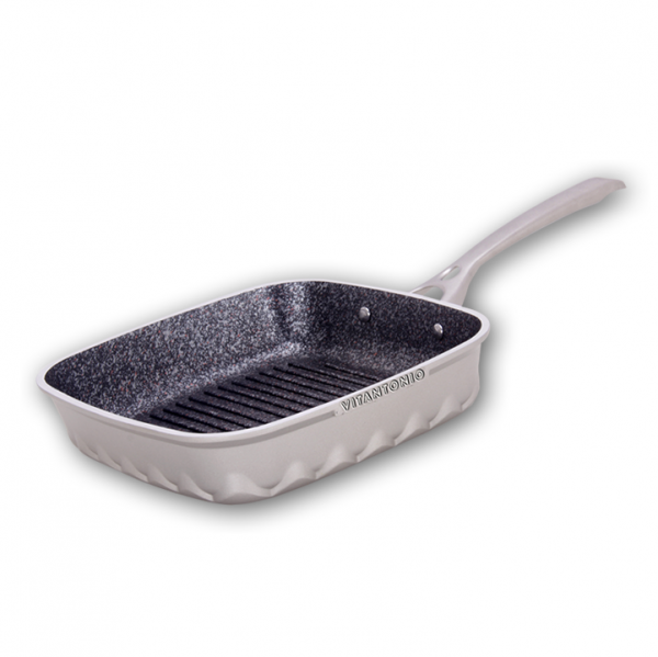 Nonstick Square Grill Pan [Argento]