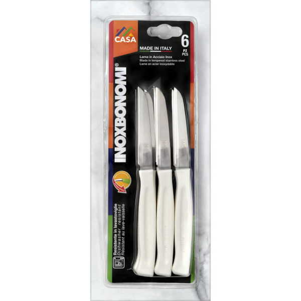 Italian Peeling Knives White Set